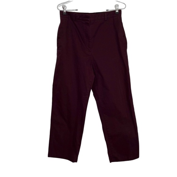 COS Burgundy Trouser Officewear Career Pants size 6 - Picture 1 of 7